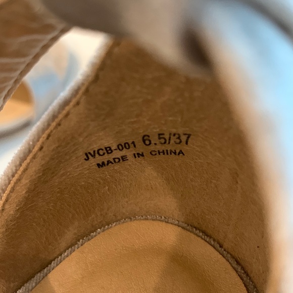 CL by Laundry, Jody velvet sandals in silver gray - Picture 6 of 8